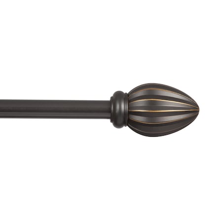 Kenney Mfg Kenney Oil Rubbed Bronze Fast Fit Bailey Curtain Rod 36 in. L X 66 in. L KN75246
